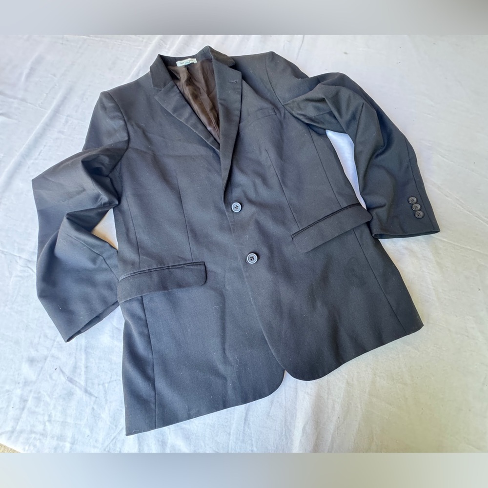 Classic Black Two-Button Blazer Boys size 18